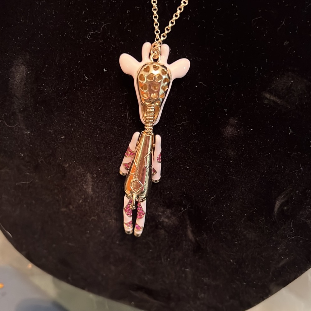 💛💗NWT Betsey Johnson Giraffe Necklace💗💛 - Picture 3 of 4